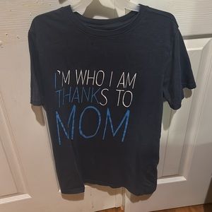 Cat & Jack Boy Blue Short-Sleeve Graphic Tee Shirt I’m Who I Am Thanks To My Mom